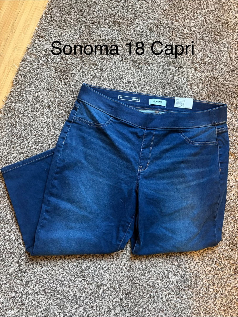 Sonoma Blue Capri Stretch Jeans